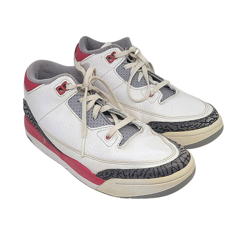 Nike Air Jordan 3 Retro Red Cement White Shoes Sneakers DM0966-160 3Y